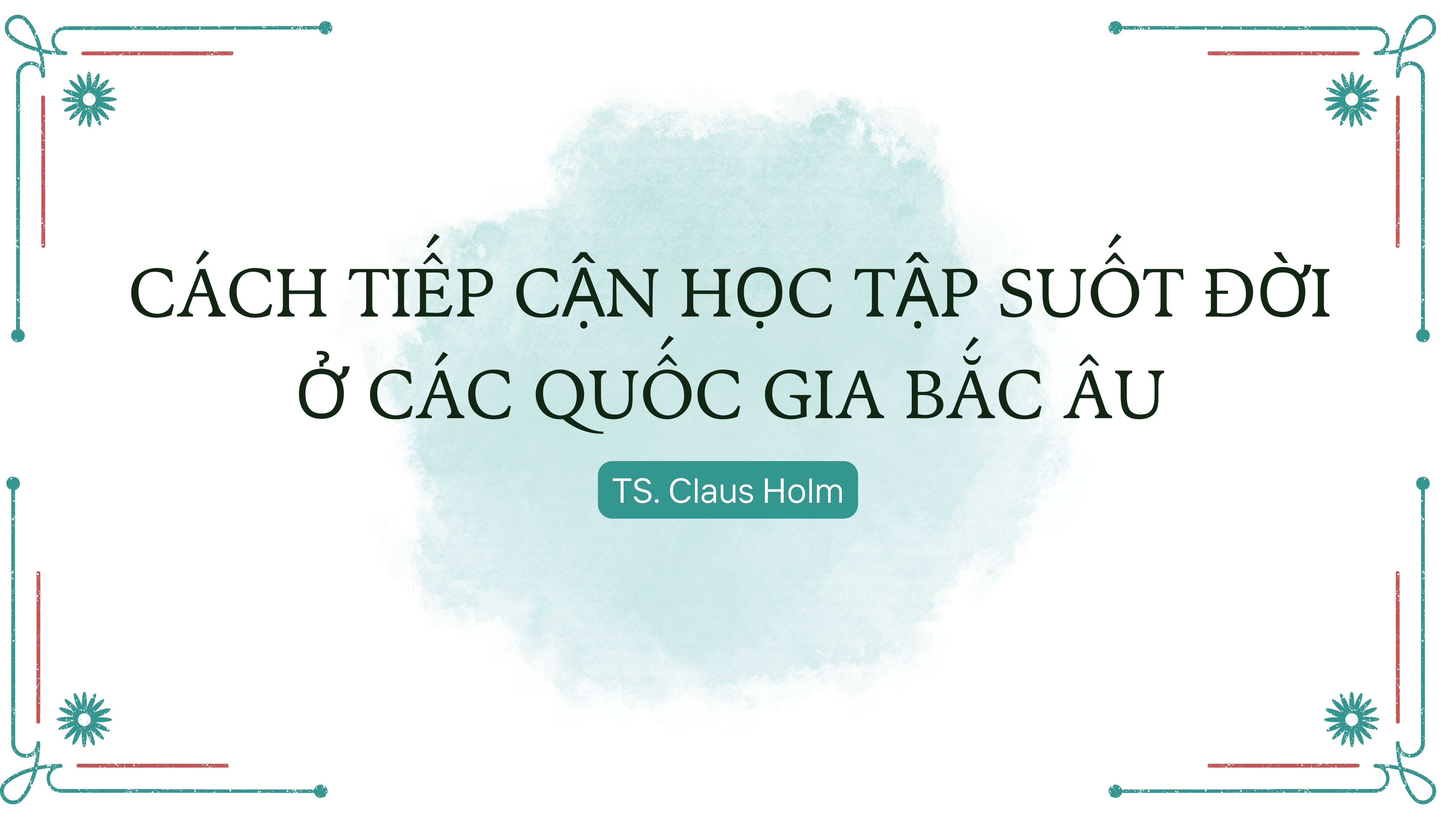 Mint Green and Teal Simple Lined Watercolor Thesis Defense Presentation